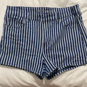 American Eagle Pin stripped denim shorts